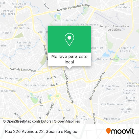 Rua 226 Avenida, 22 mapa