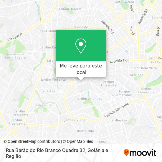 Rua Barão do Rio Branco Quadra 32 mapa