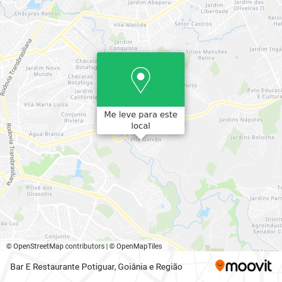 Bar E Restaurante Potiguar mapa
