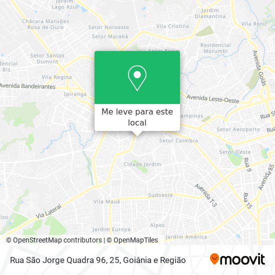Rua São Jorge Quadra 96, 25 mapa