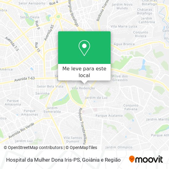 Hospital da Mulher Dona Iris-PS mapa