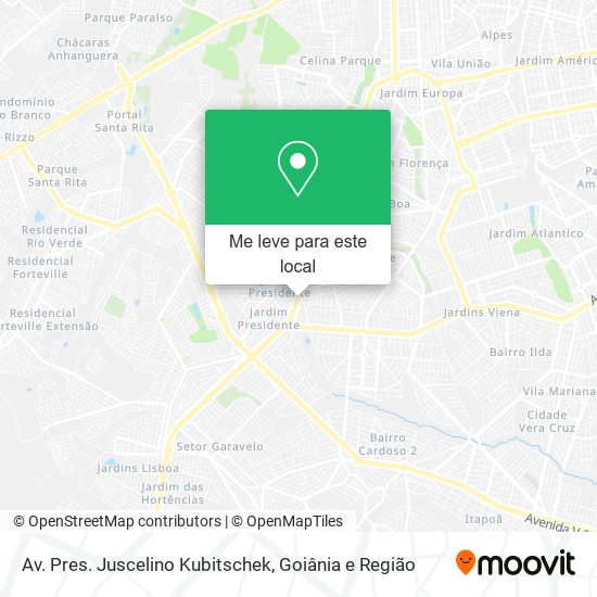 Av. Pres. Juscelino Kubitschek mapa