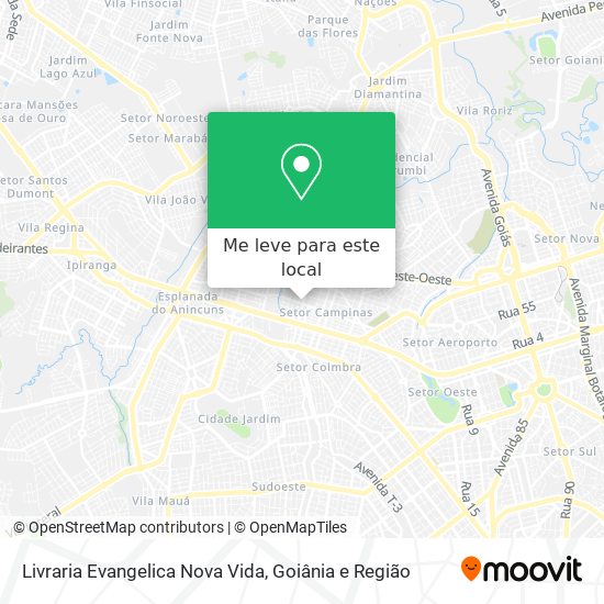 Livraria Evangelica Nova Vida mapa