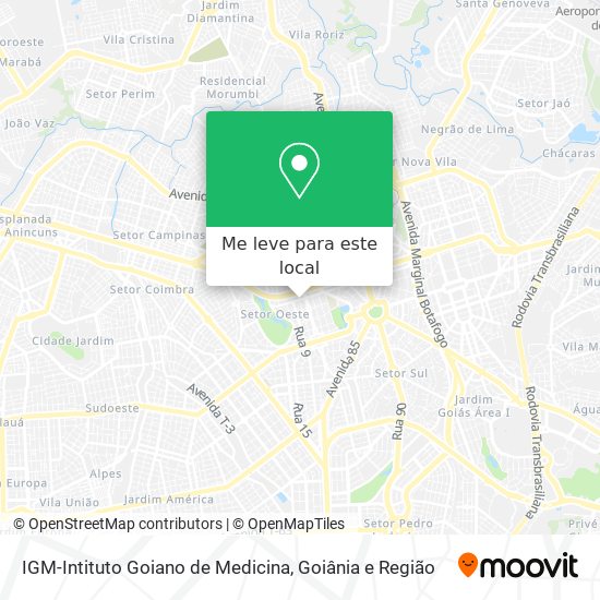 IGM-Intituto Goiano de Medicina mapa