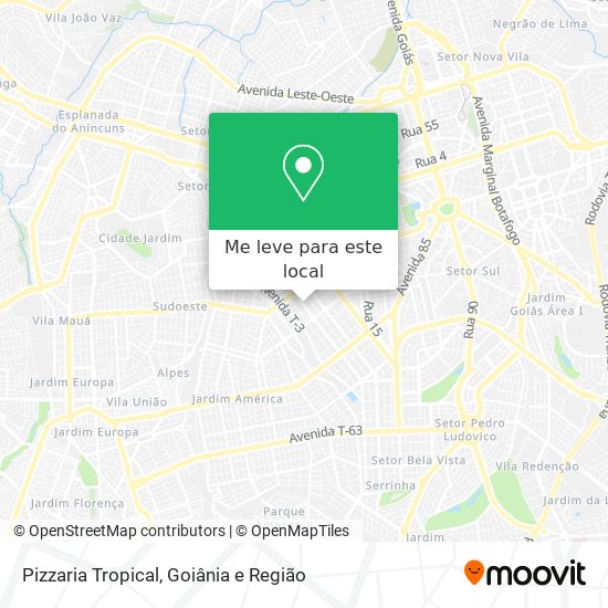 Pizzaria Tropical mapa