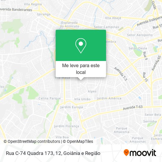 Rua C-74 Quadra 173, 12 mapa