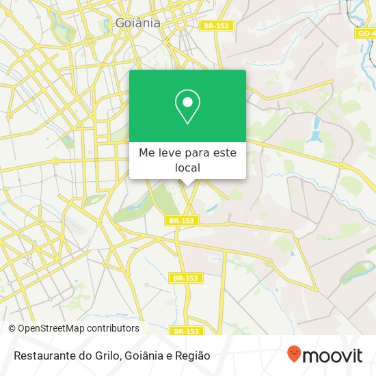 Restaurante do Grilo, Alameda Moisés Santana Quadra 82 Alto da Glória e Redenção Goiânia-GO 74850-130 mapa