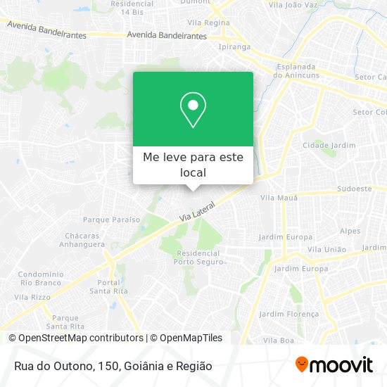 Rua do Outono, 150 mapa