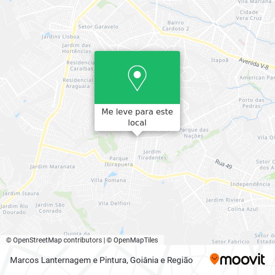 Marcos Lanternagem e Pintura mapa
