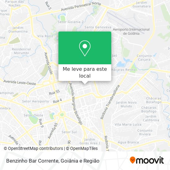 Benzinho Bar Corrente mapa