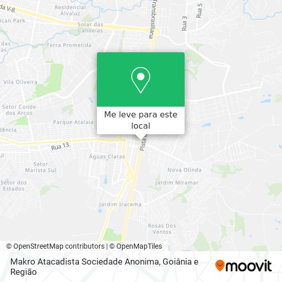 Makro Atacadista Sociedade Anonima mapa
