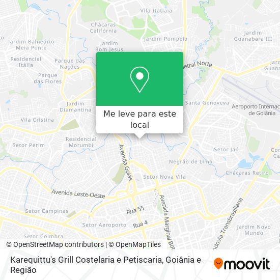 Karequittu's Grill Costelaria e Petiscaria mapa