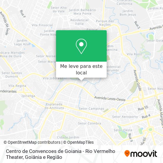 Centro de Convencoes de Goiania - Rio Vermelho Theater mapa