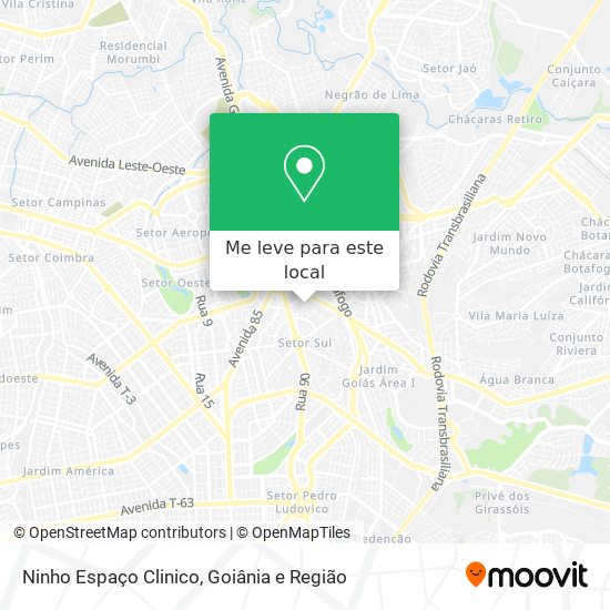 Ninho Espaço Clinico mapa