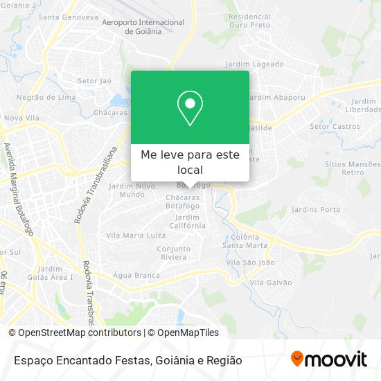 Espaço Encantado Festas mapa