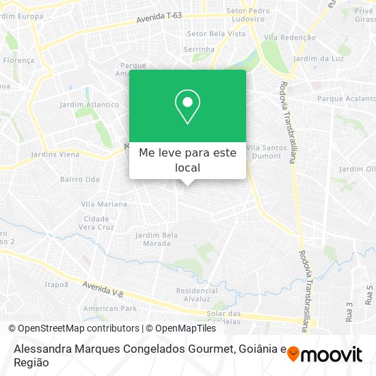 Alessandra Marques Congelados Gourmet mapa