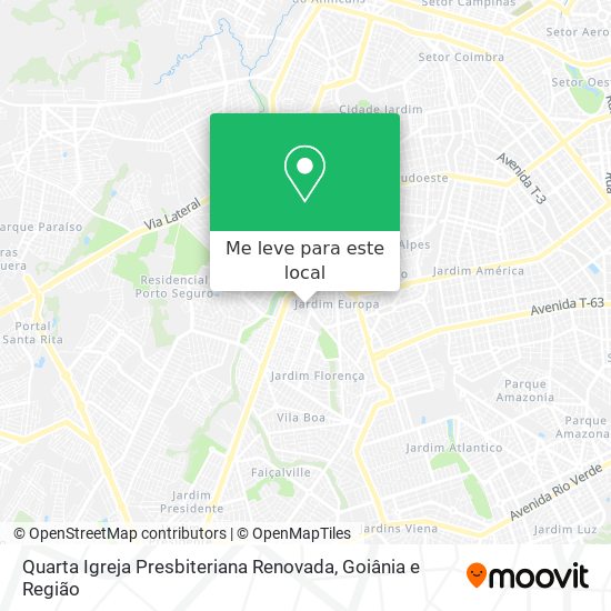 Quarta Igreja Presbiteriana Renovada mapa