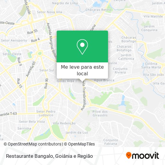 Restaurante Bangalo mapa