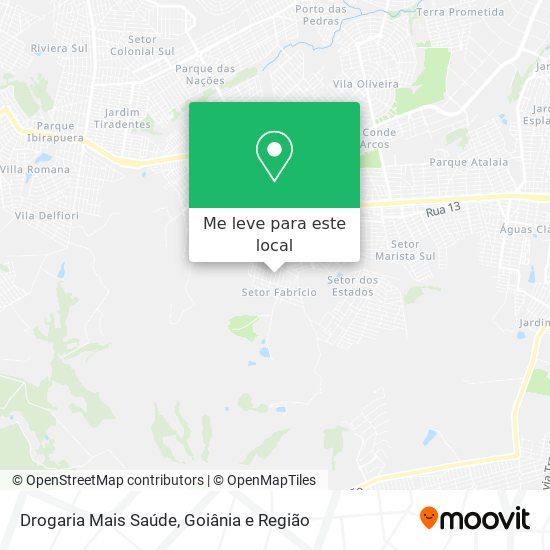 Drogaria Mais Saúde mapa