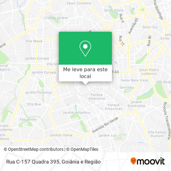 Rua C-157 Quadra 395 mapa