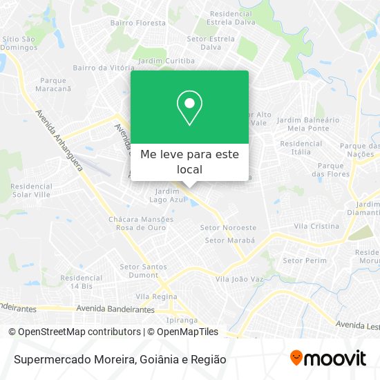 Supermercado Moreira mapa