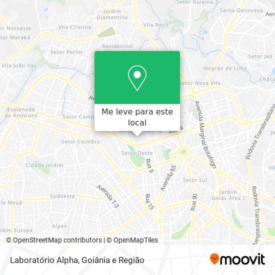 Laboratório Alpha mapa