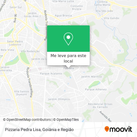 Pizzaria Pedra Lisa mapa