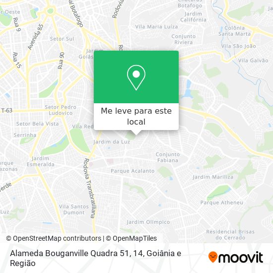 Alameda Bouganville Quadra 51, 14 mapa