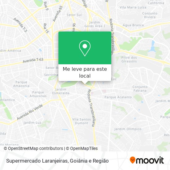 Supermercado Laranjeiras mapa