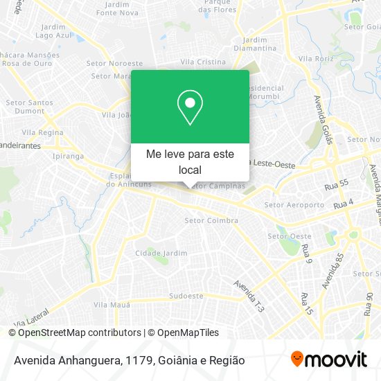 Avenida Anhanguera, 1179 mapa
