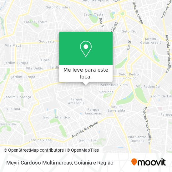 Meyri Cardoso Multimarcas mapa