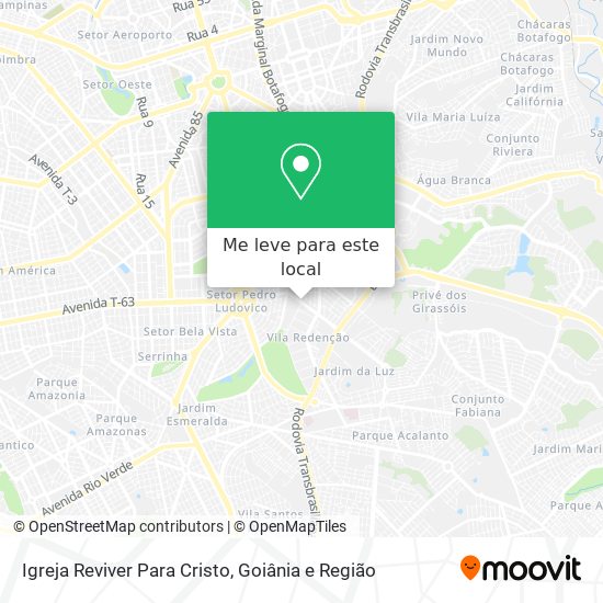 Igreja Reviver Para Cristo mapa