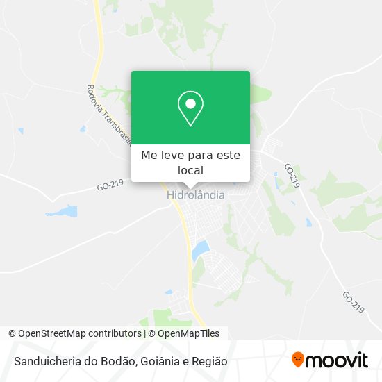 Sanduicheria do Bodão mapa