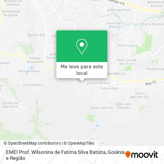 EMEI Prof. Wilsonina de Fatima Silva Batista mapa
