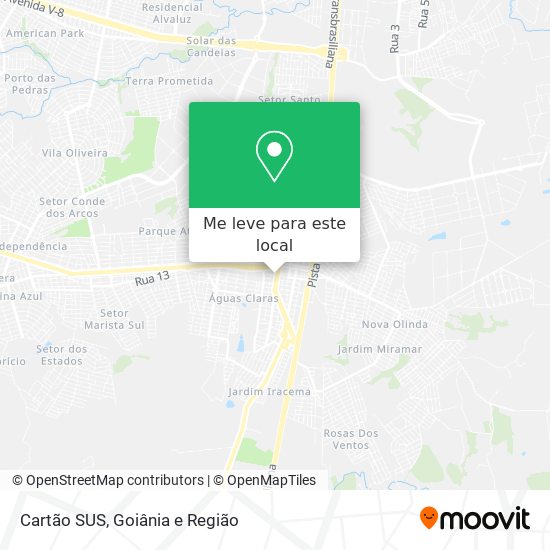 Cartão SUS mapa