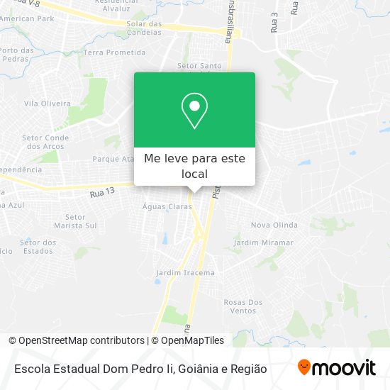 Escola Estadual Dom Pedro Ii mapa