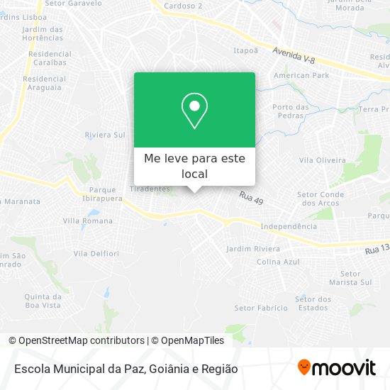 Escola Municipal da Paz mapa