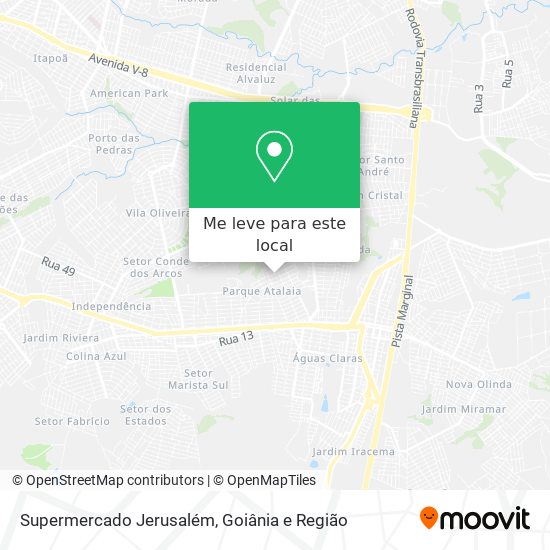 Supermercado Jerusalém mapa