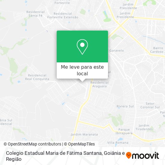 Colegio Estadual Maria de Fátima Santana mapa