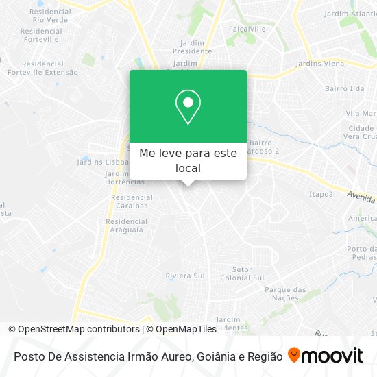 Posto De Assistencia Irmão Aureo mapa
