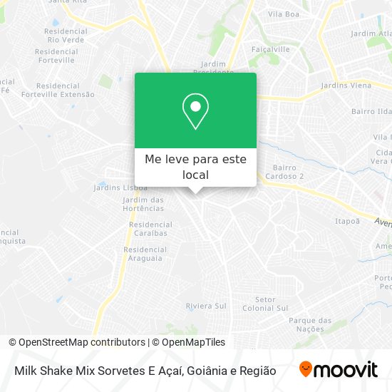 Milk Shake Mix Sorvetes E Açaí mapa