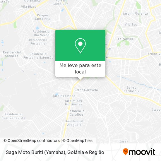 Saga Moto Buriti (Yamaha) mapa