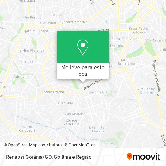 Renapsi Goiânia/GO mapa