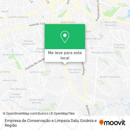 Empresa de Conservação e Limpeza Dalu mapa