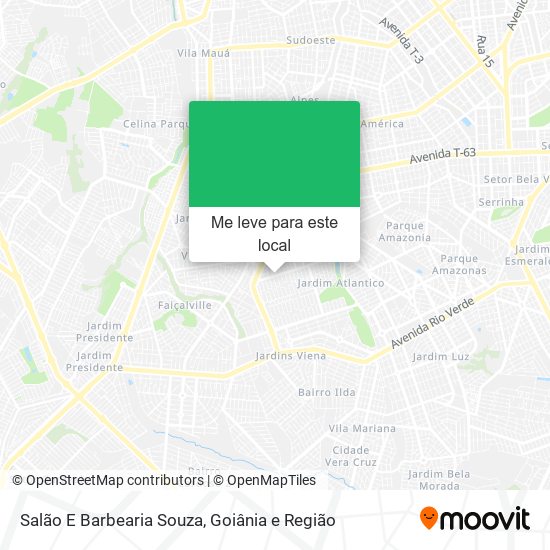 Salão E Barbearia Souza mapa