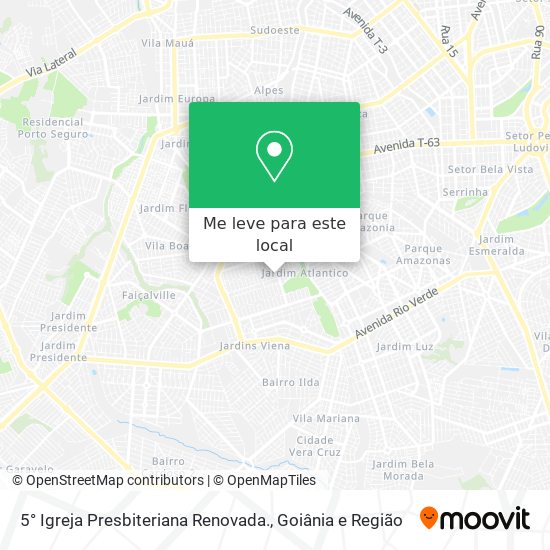5° Igreja Presbiteriana Renovada. mapa