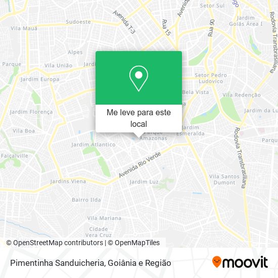 Pimentinha Sanduicheria mapa