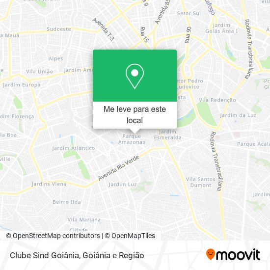 Clube Sind Goiânia mapa