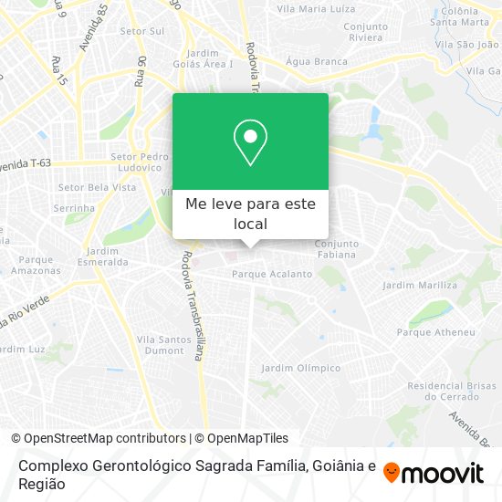 Complexo Gerontológico Sagrada Família mapa