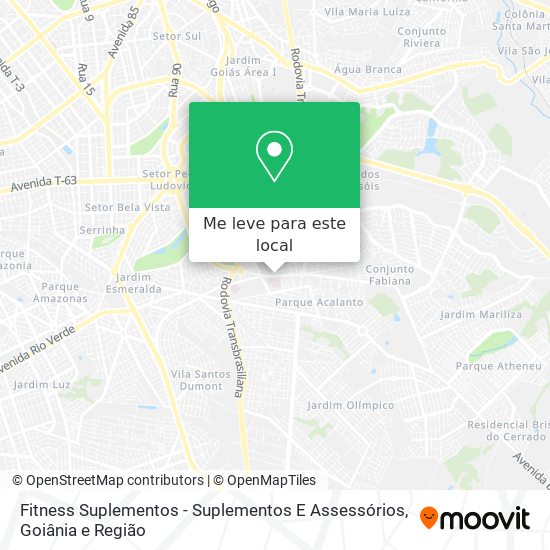 Fitness Suplementos - Suplementos E Assessórios mapa
